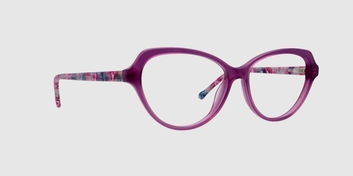  Purple Full frame Cat eye Eyeglasses for Women