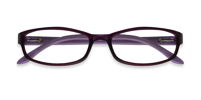  Purple Full Frame Rectangle Computer Glasses for Kids