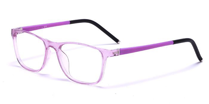  Purple Full Frame Color Changing Wayfarer Eyeglasses for Kids