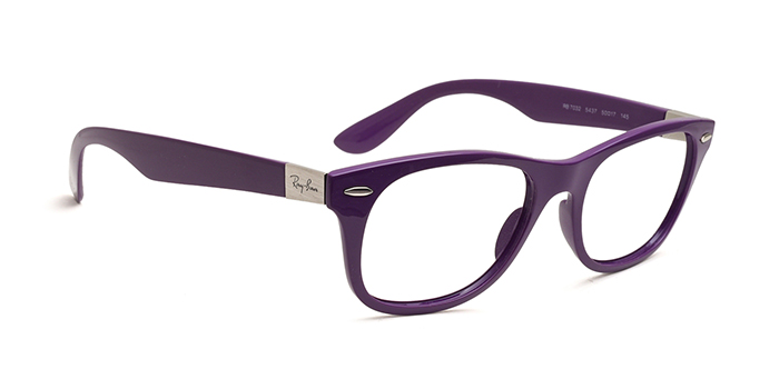 Ray-Ban Purple Full Frame Rectangle Eyeglasses for Women