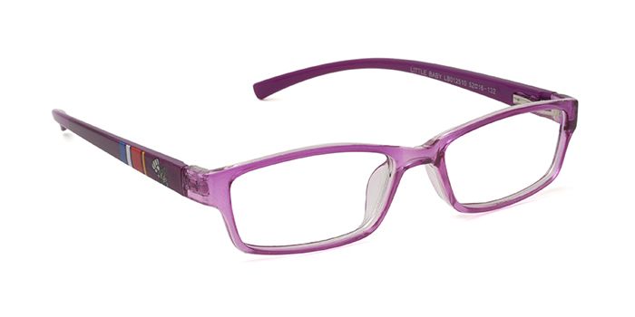  Purple Full Frame Rectangle Computer Glasses for Kids