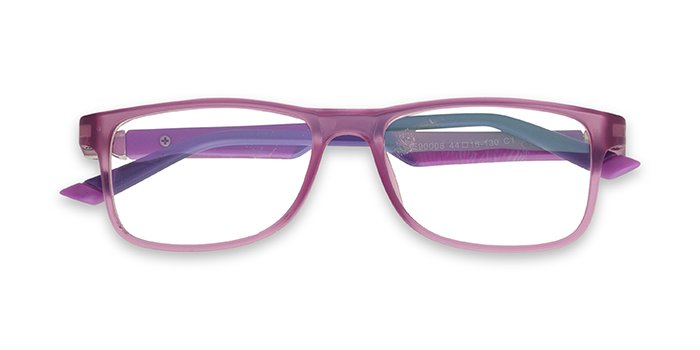  Purple Full Frame Rectangle Eyeglasses for Kids