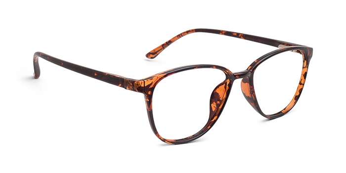  Tortoise Full Frame Oval Eyeglasses for Women