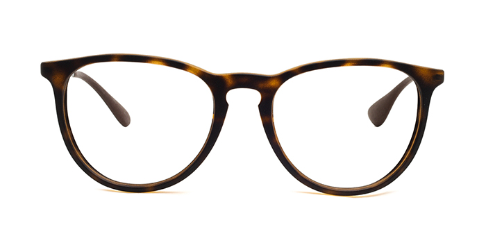 Ray-Ban Tortoise Full Frame Round Eyeglasses for Men and Women