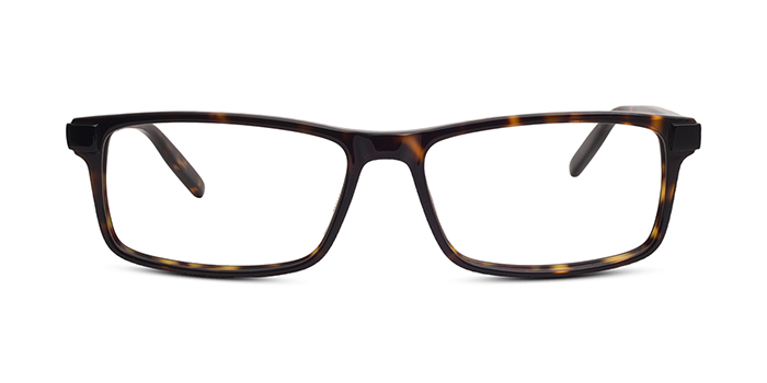 PUMA Tortoise Full Frame Rectangle Eyeglasses for Men and Women