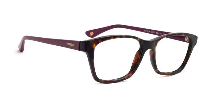 VOGUE Tortoise Full Frame Rectangle Eyeglasses for Women