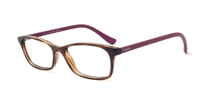 VOGUE Tortoise Full Frame Rectangle Eyeglasses for Women