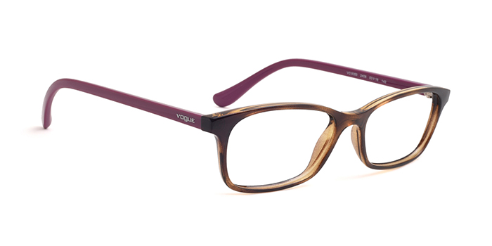 VOGUE Tortoise Full Frame Rectangle Eyeglasses for Women