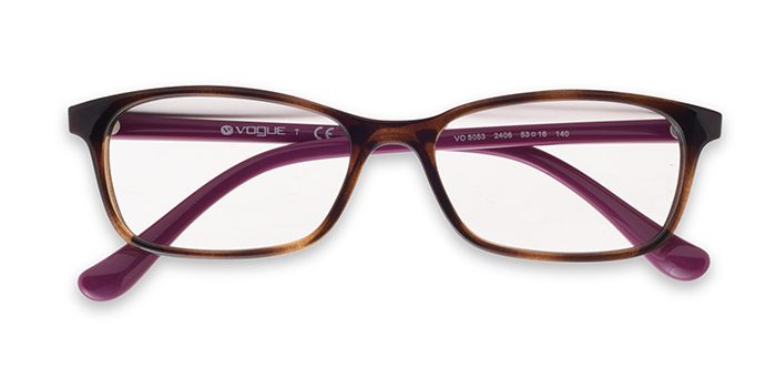 VOGUE Tortoise Full Frame Rectangle Eyeglasses for Women