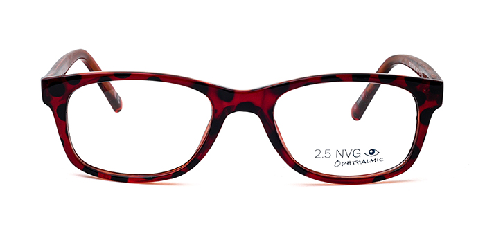 2.5 NVG by Essilor Tortoise Full Frame Rectangle Eyeglasses for Kids