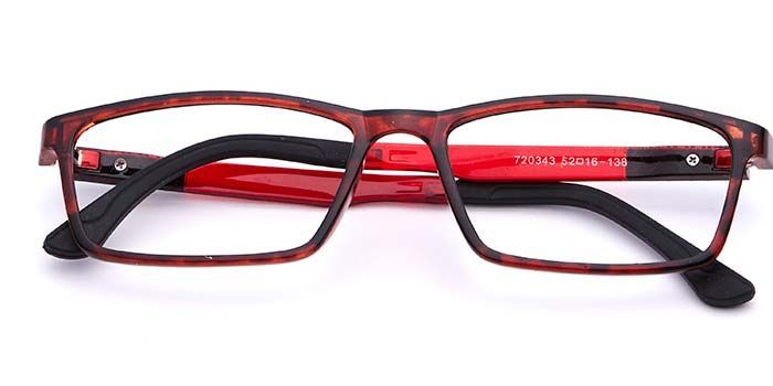  Tortoise Full Frame Rectangle Computer Glasses for Men