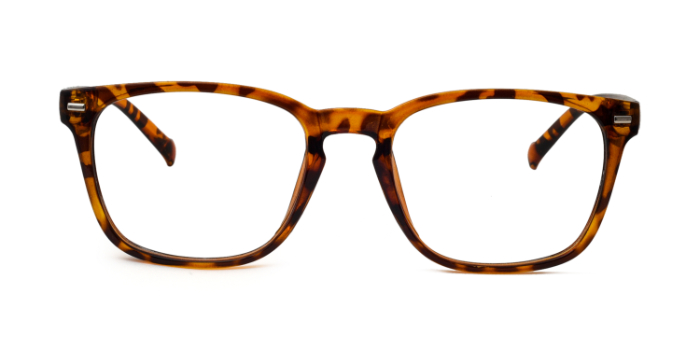  Tortoise Full Frame Square Eyeglasses for Men and Women