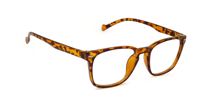  Tortoise Full Frame Square Eyeglasses for Men and Women