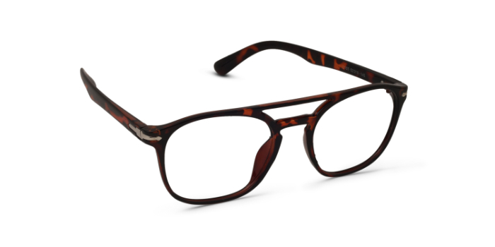  Tortoise Full Frame Square Eyeglasses for Men and Women