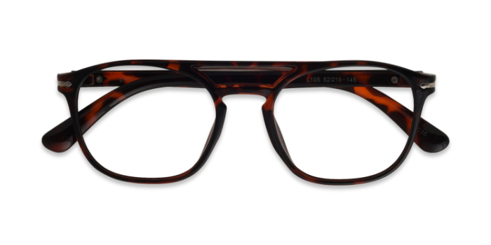  Tortoise Full Frame Square Eyeglasses for Men and Women