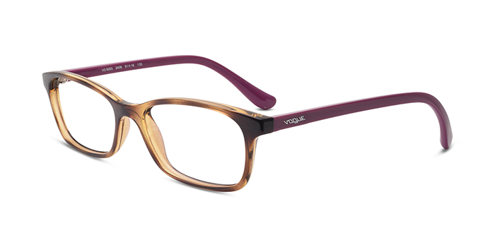 VOGUE Tortoise Full Frame Rectangle Eyeglasses for Women