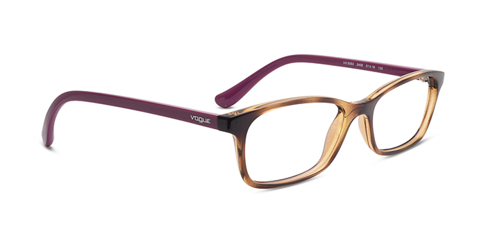 VOGUE Tortoise Full Frame Rectangle Eyeglasses for Women