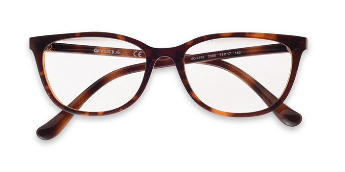 VOGUE Tortoise Full Frame Oval Eyeglasses for Women