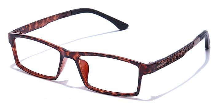  Tortoise Full Frame Rectangle Computer Glasses for Men