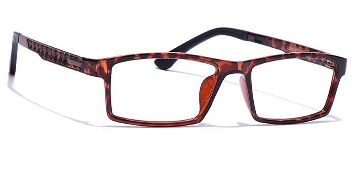  Tortoise Full Frame Rectangle Computer Glasses for Men