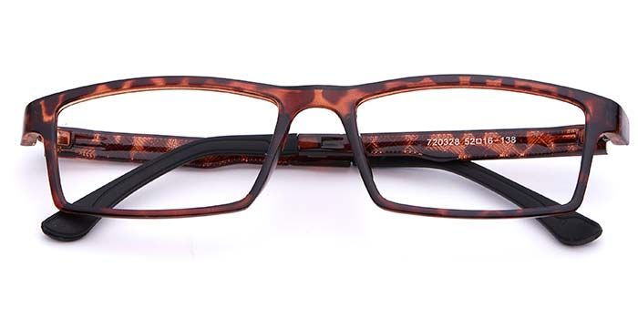  Tortoise Full Frame Rectangle Computer Glasses for Men