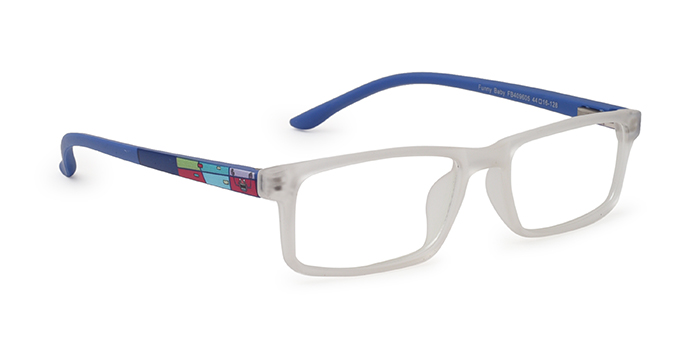  White Full Frame Wayfarer Eyeglasses for Kids