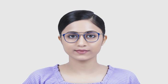  Blue Full frame Aviator Eyeglasses for Women