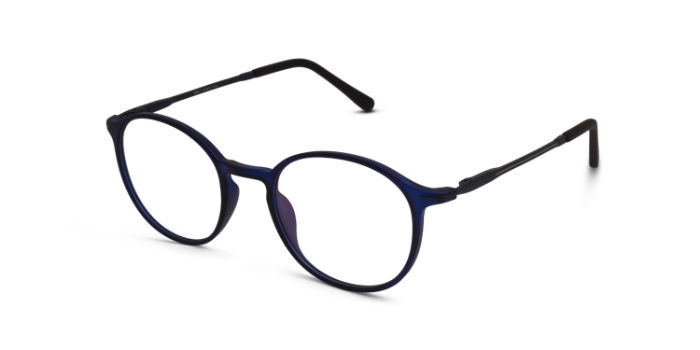  Blue Full Frame Round Eyeglasses for Men and Women