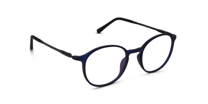  Blue Full Frame Round Eyeglasses for Men and Women