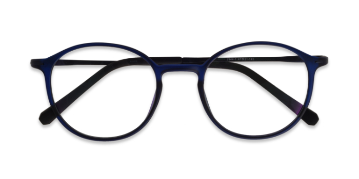  Blue Full Frame Round Eyeglasses for Men and Women