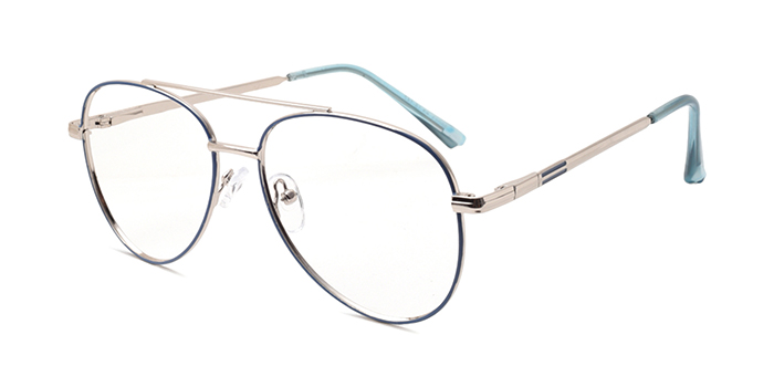  Blue Full Frame Aviator Computer Glasses for Men and Women