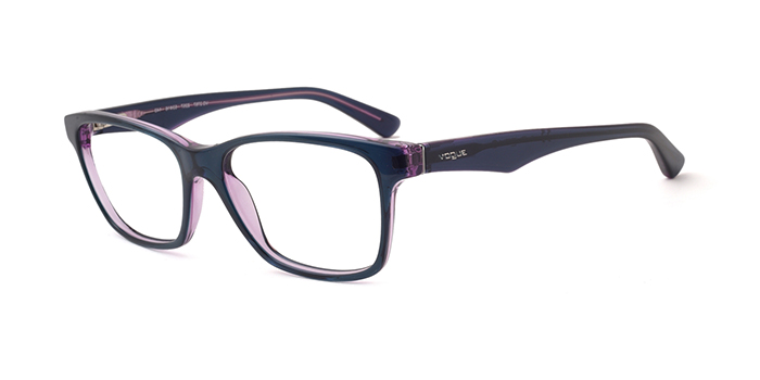 VOGUE Blue Full Frame Rectangle Eyeglasses for Women