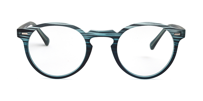  Blue Full Frame Round Eyeglasses for Men and Women