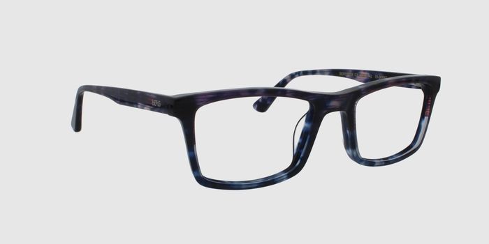  Blue Full rim Square Eyeglasses for Men