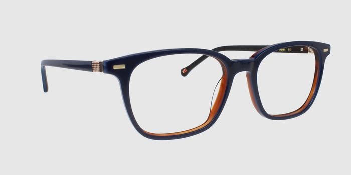  Blue Full rim Square Eyeglasses for Men and Women