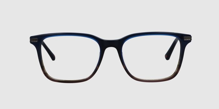  Blue Full rim Square Eyeglasses for Men