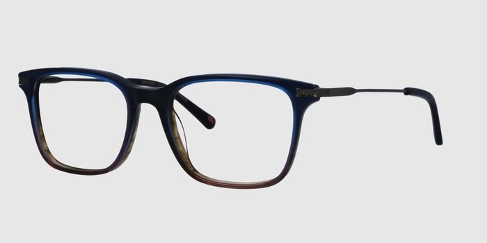  Blue Full rim Square Eyeglasses for Men