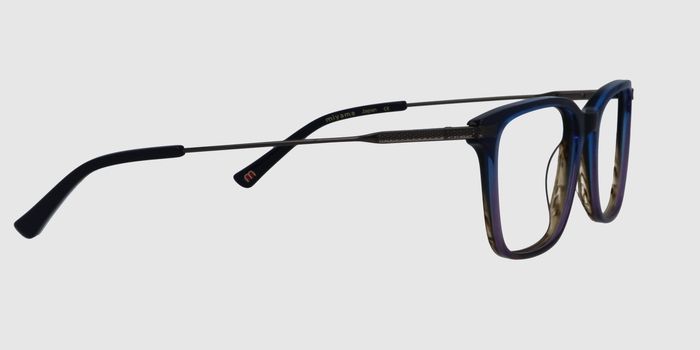  Blue Full rim Square Eyeglasses for Men