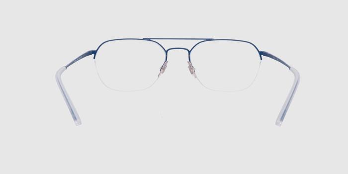  Blue Half rim Aviator Eyeglasses for Men and Women