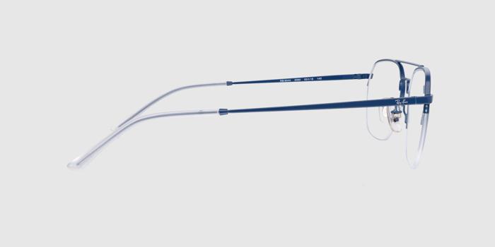  Blue Half rim Aviator Eyeglasses for Men and Women