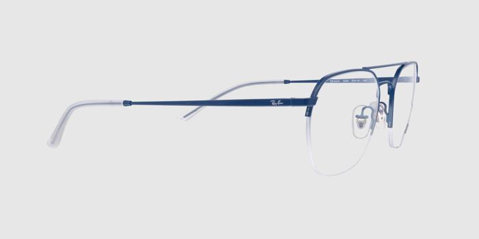  Blue Half rim Aviator Eyeglasses for Men and Women