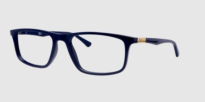  Blue Full frame Rectangle Eyeglasses for Women