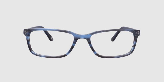  Blue Full frame Rectangle Eyeglasses for Men