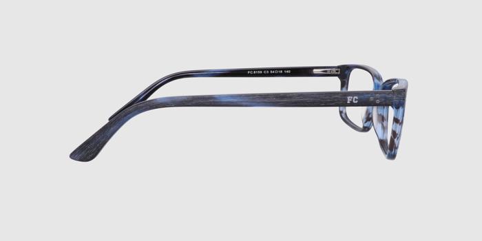  Blue Full frame Rectangle Eyeglasses for Men