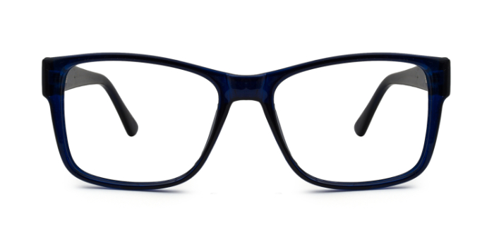  Blue Full Frame Square Eyeglasses for Men and Women