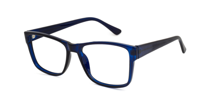  Blue Full Frame Square Eyeglasses for Men and Women