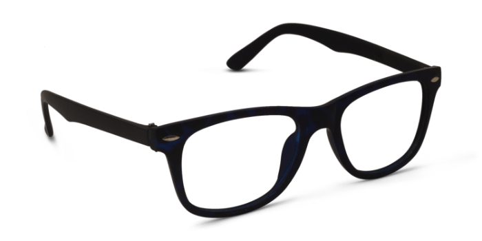  Blue Full Frame Rectangle Eyeglasses for Men and Women