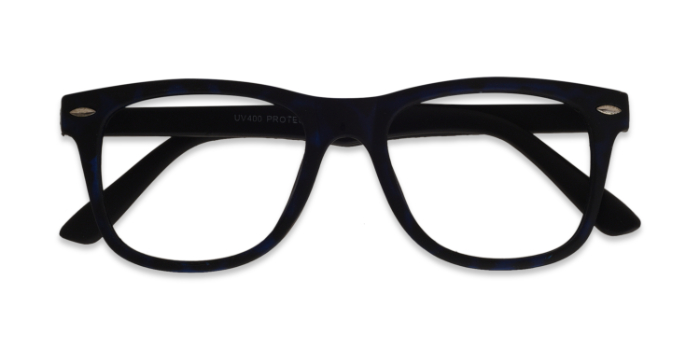  Blue Full Frame Rectangle Eyeglasses for Men and Women