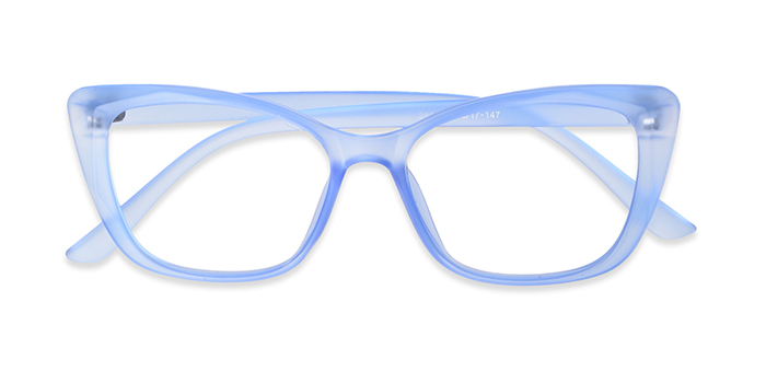  Blue Full Frame Cateye Eyeglasses for Women