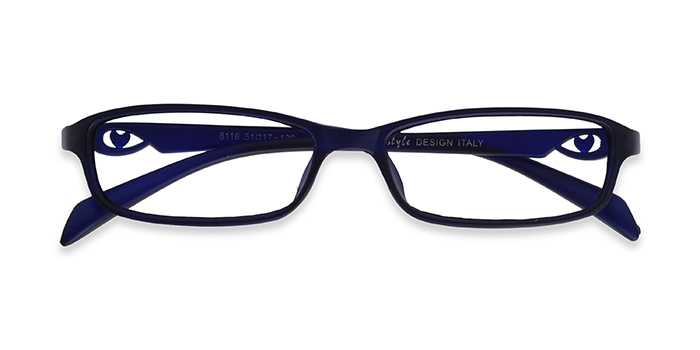  Blue Full Frame Rectangle Eyeglasses for Men and Women